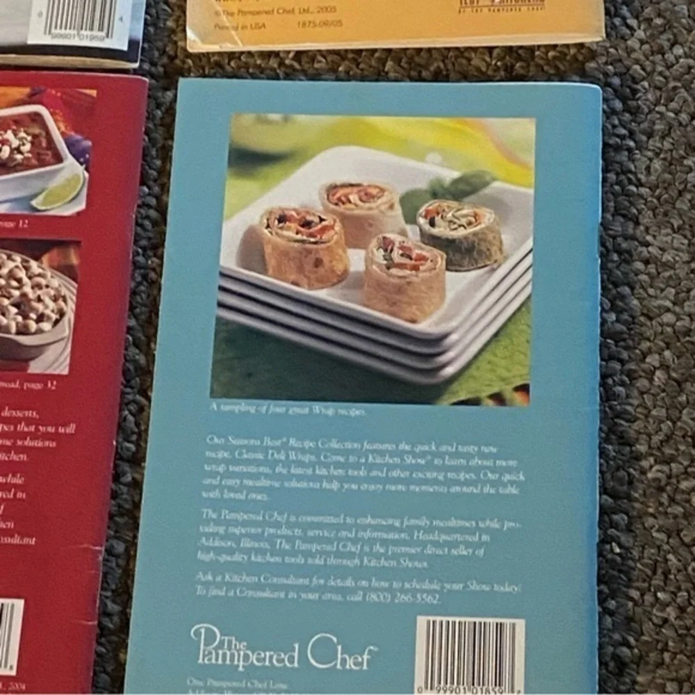 Pampered Chef‎ Seasons Best Recipe Collection Books 4 Total